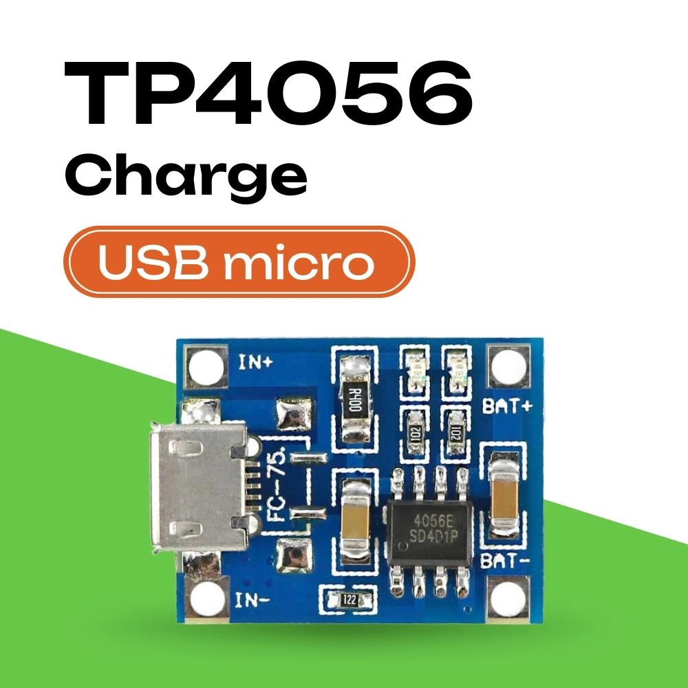 Купить модуль заряда для Li-ion аккумулятора на TP4056 c micro USB