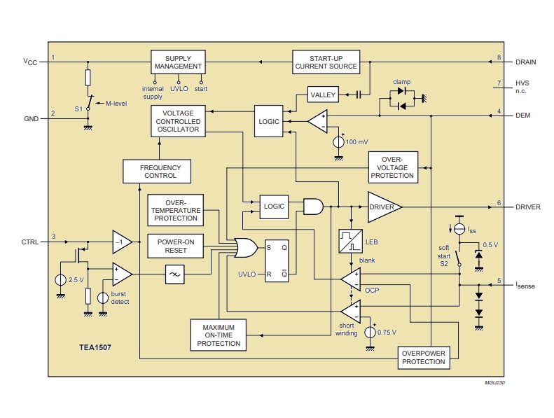 Купить TEA1507P ШИМ контроллер DIP-8 PWM TEA1507 CHP155