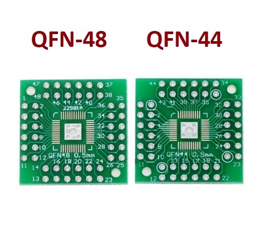 Плата QFP48 , QFP44, LQFP48, LQFP44,TQFP48, TQFP44 smd в DIP 0.5 мм переходник адаптер 