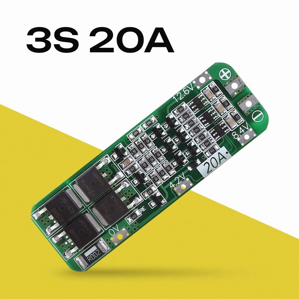 Купить  Плата защиты батареи 3S 20A литий-ионного li-ion аккумулятора 18650 12.6V контроллер АКБ BMS