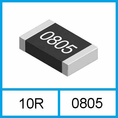 Резистор 10 Ом SMD 10R 0805