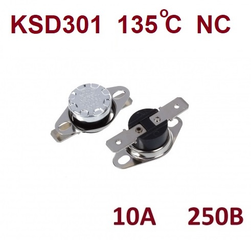 KSD301-135 NC 10A 250V