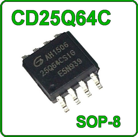 thumbnail image 2 of 5x GD25Q64BSIG 25Q64BSIG Flash Memory IC – SOP-8, New 2 of 6