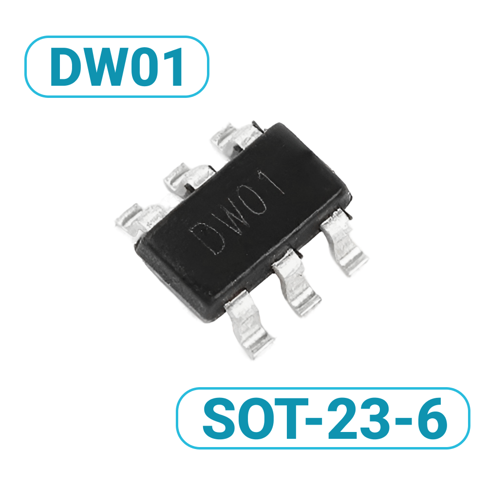 Купить DW01 микросхема защиты литиевого аккумулятора BMS SOT-23-6