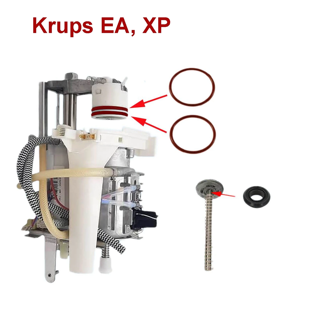 Ремкомплект поршня, заварочного блока кофемашины Krups EA, XP,