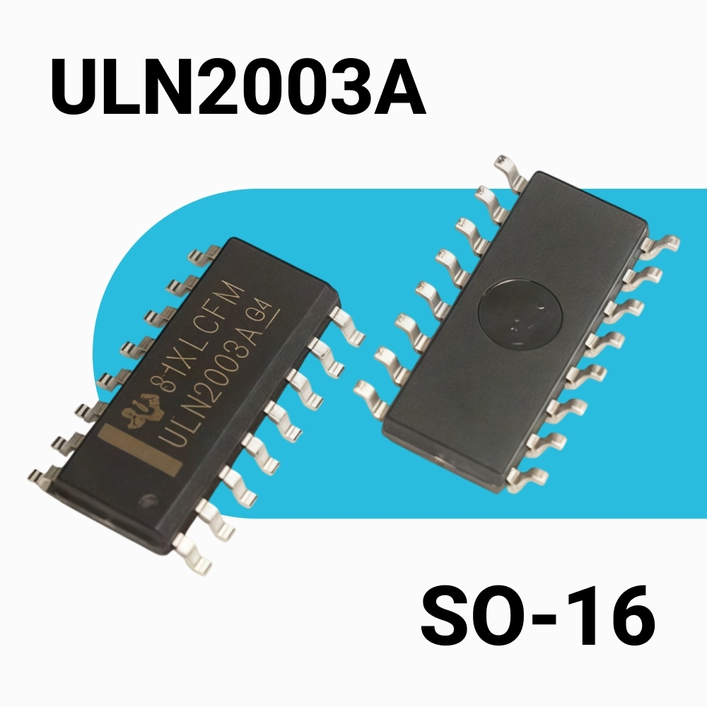 ULN2003A  Микросхема  ULN2003ADR  500мА SO-16  транзисторная сборка Дарлингтона