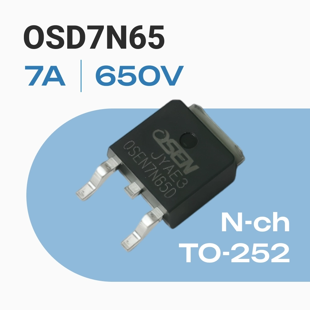 Купить OSD7N65 MOSFET Транзистор N-канал 650V 7A TO252 7N65 OSEN7N65D
