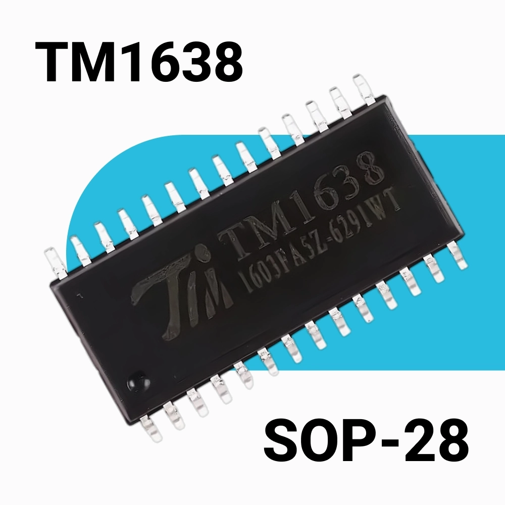 TM1638 контроллер дисплея и клавиатуры LED Display Drivers SOP28