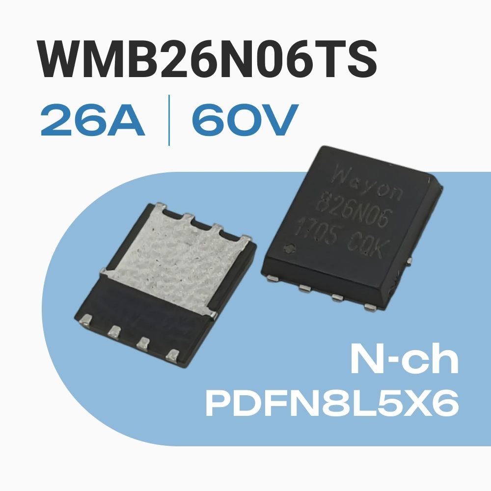 WMB26N06TS MOSFET Транзистор N-канал 60V 26A  PDFN8L5X6  B26N06
