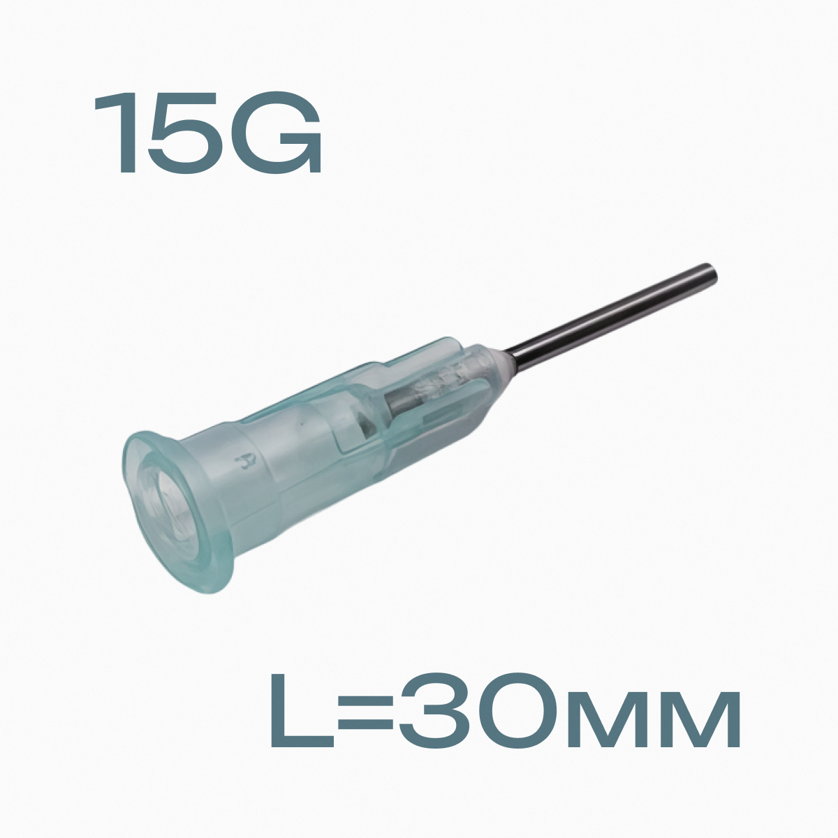 Игла прямая для флюса 15G, 30мм наконечник дозатора для шприцов