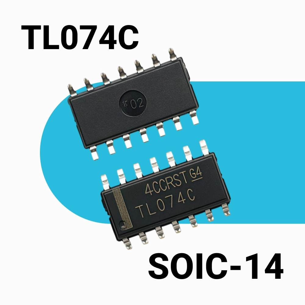 TL074C, 4-х канальный ОУ малошумящий операционный усилитель SOP-14 TL074 074