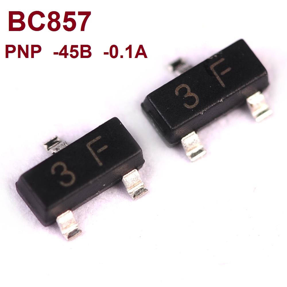 Купить BC857B Транзистор PNP -45В -0.1А 300мГц 0.25Вт SOT-23 BC857.