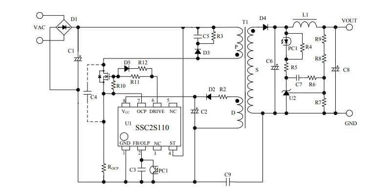 Схема включения SSC2S110