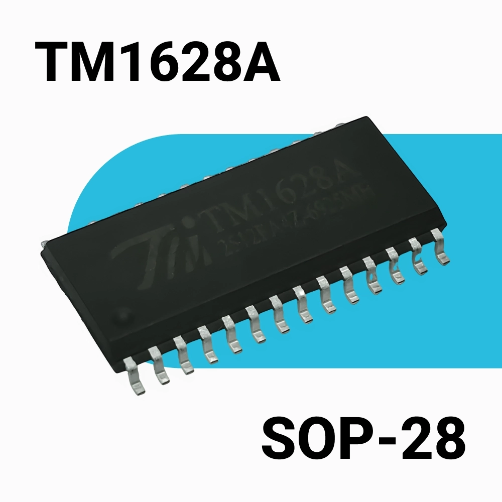 TM1628  контроллер LED дисплея и клавиатуры SOP-28 (HT1628)( SM1628)
