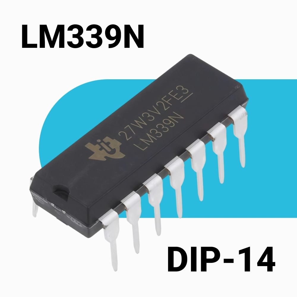 LM339N  Счетверенный компаратор LM339  DIP-14