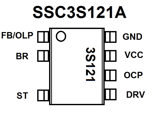 SSC3S121 SSC3SI2I Integrated Circuit IC – SOP7 Package, 1pc