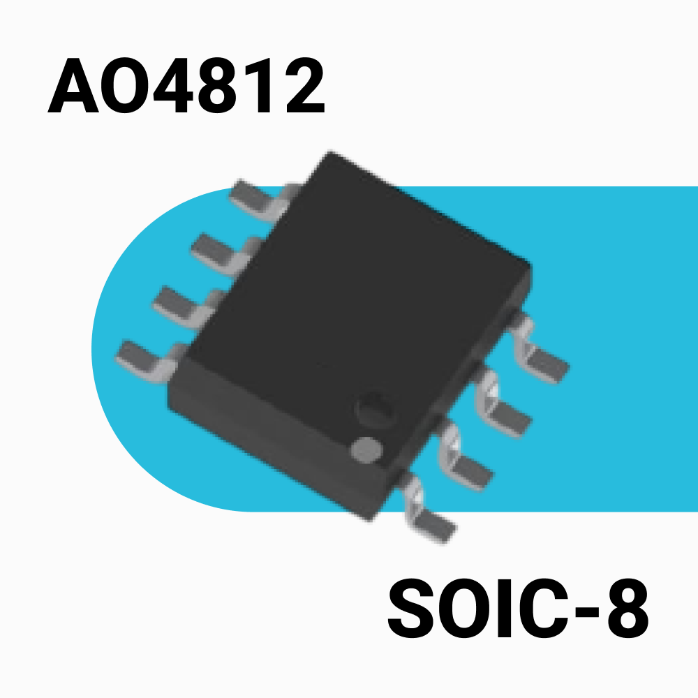 AO4812 двойной MOSFET 2N-Channel 30В 6+6А SOIC-8
