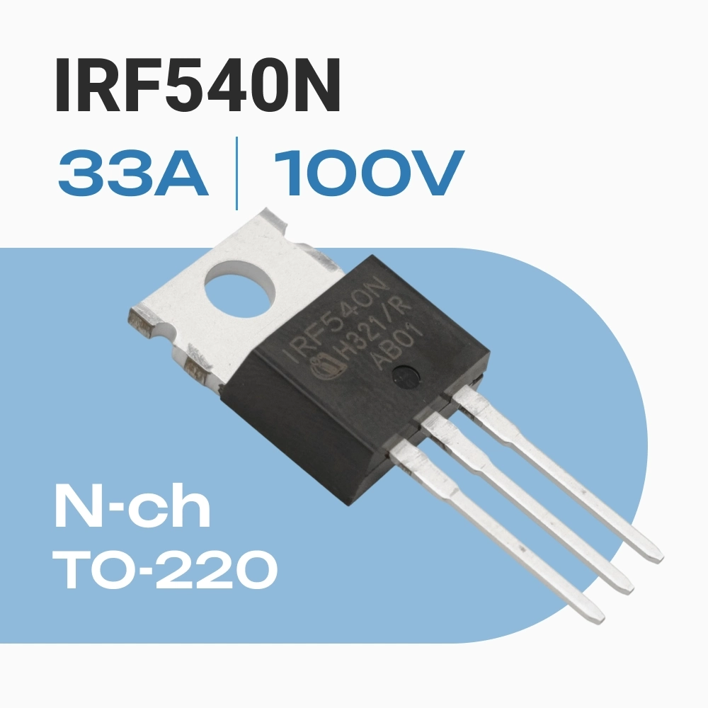 IRF540N MOSFET транзистор 100V 33A N-Channel TO-220 IRF540NPBF