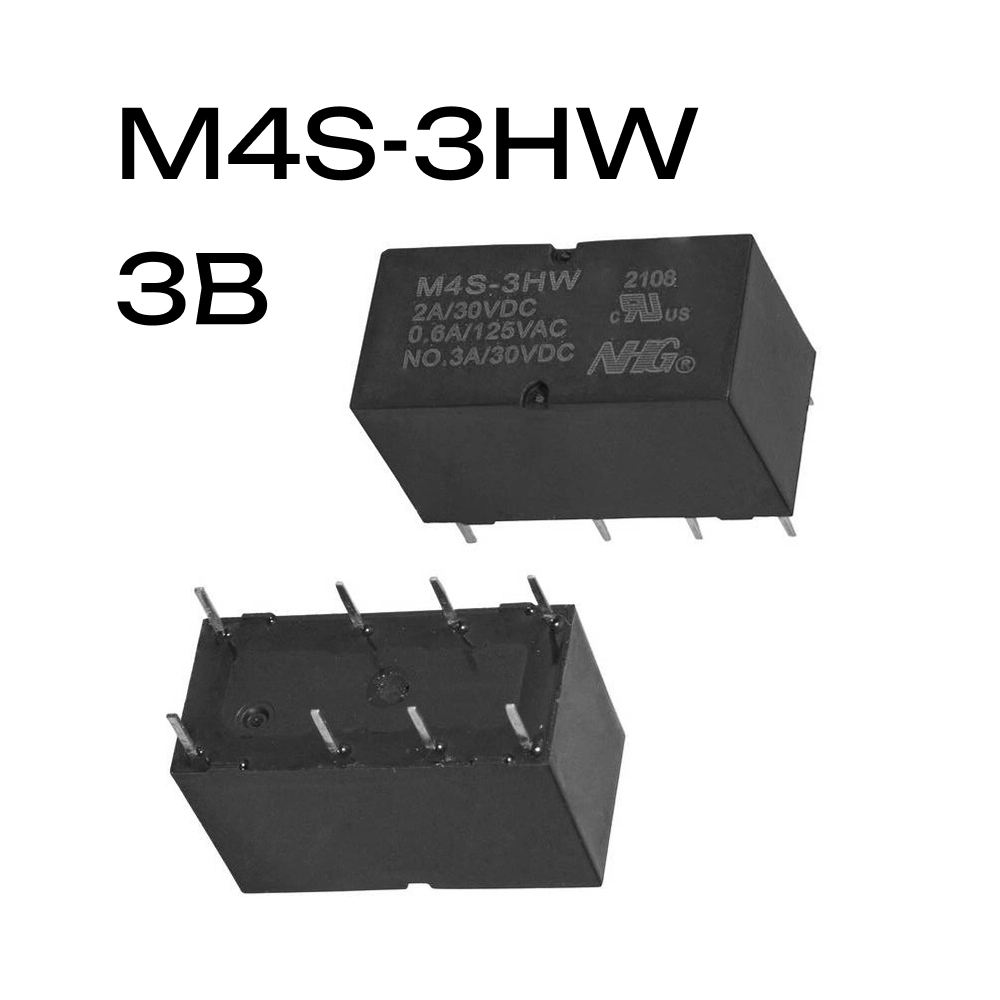 M4S-3HW, 3VDC 2A DPDT реле 3В  FORWARD 8pin