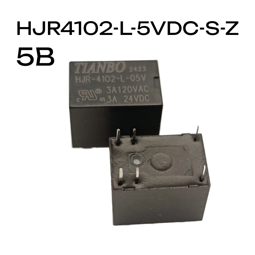 HJR4102-L-5VDC-S-Z, Реле электромеханическое 1 пер. 5VDC, 3A/120VAC, TIANBO