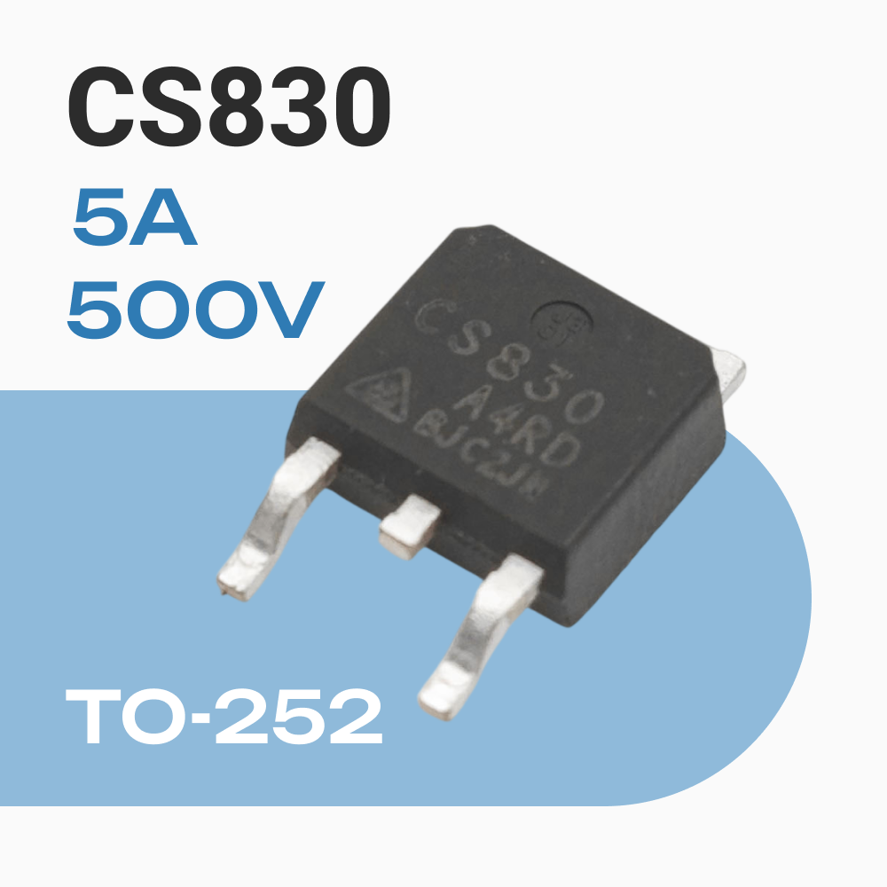 CS830 MOSFET транзистор 500V 5A N-Channel CS830A4RD TO-252