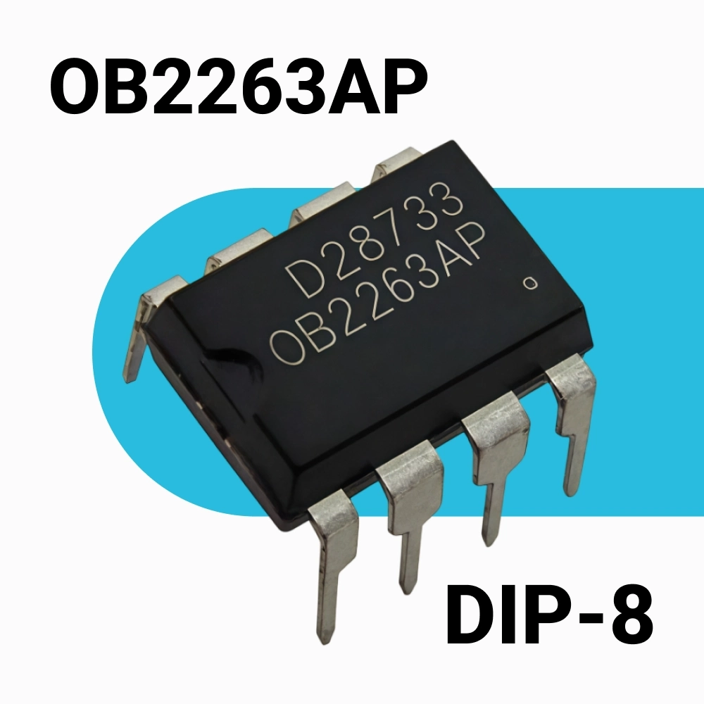 OB2263AP ШИМ-контроллер 65 кГц DIP-8 купить OB2263