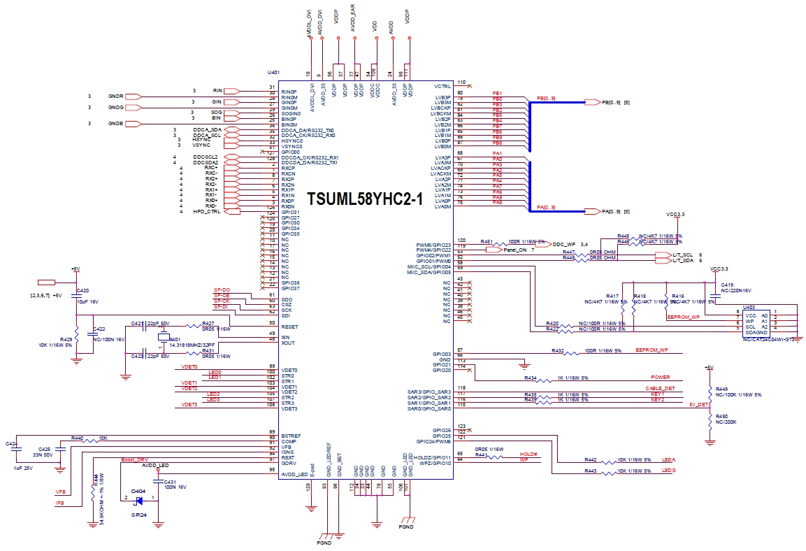 Схема TSUML58YHC2-1 