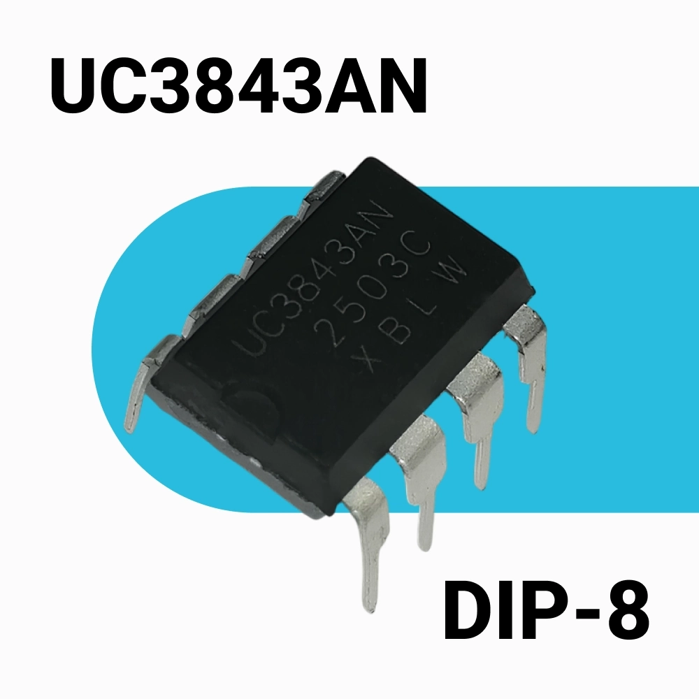 UC3843AN ШИМ-контроллер 3843 ( KA3843) UC3843 DIP-8 PWM CONTROLLER CHP131